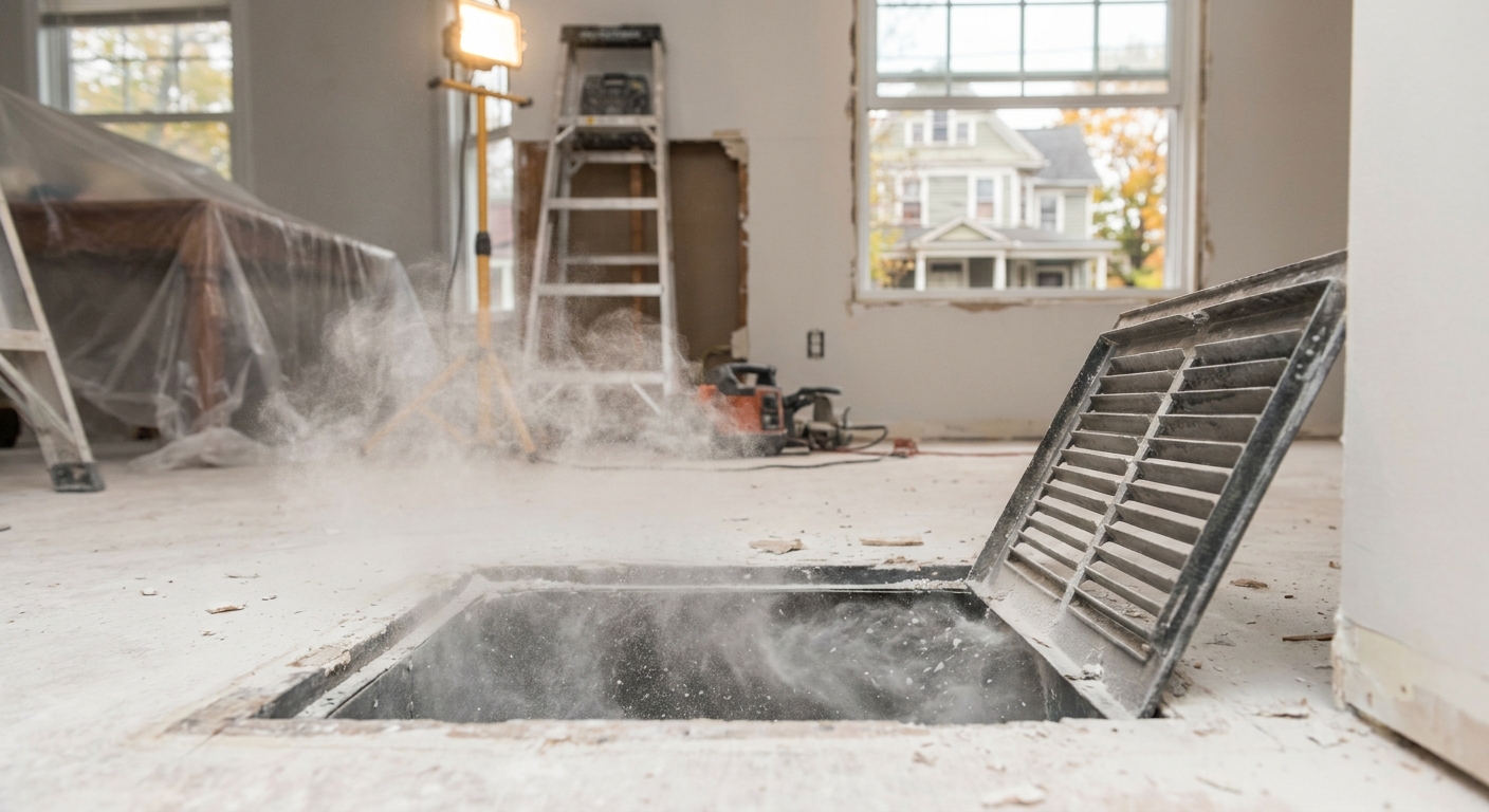 How Renovation Projects Can Leave Dust Inside Your Ducts