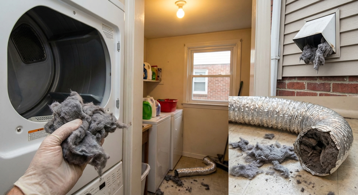 What a Blocked Dryer Vent in Norwalk Looks Like Before It Becomes a Fire Risk