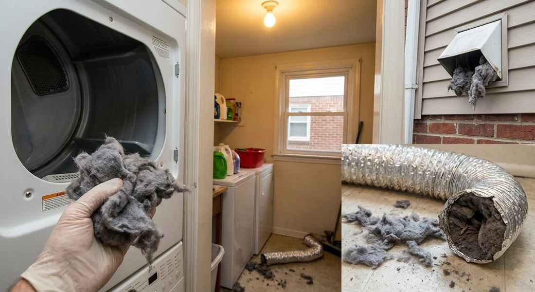 What a Blocked Dryer Vent in Norwalk Looks Like Before It Becomes a Fire Risk